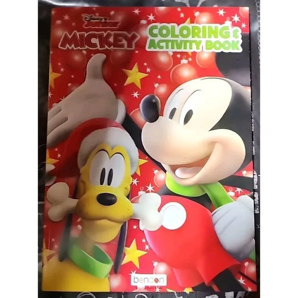 New Disney Junior Mickey Coloring & Activity Book Holiday Christmas 128 Pages